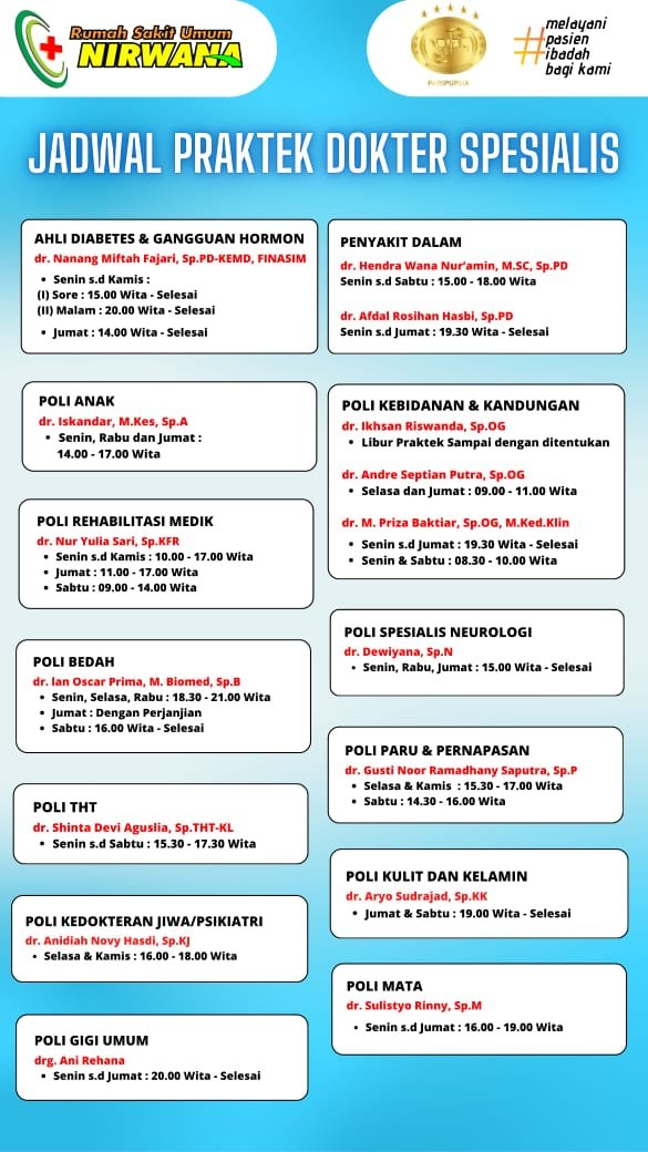 Jadwal Poliklinik